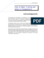Who Guidelines For Acupuncture Training and Safety PDF