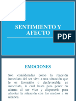 Afecto, sentimientos