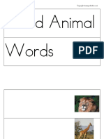 Safari Word Cards Blank PDF