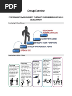 Group Exercise: Performance Improvement Checklist During Leadrship Skills Development