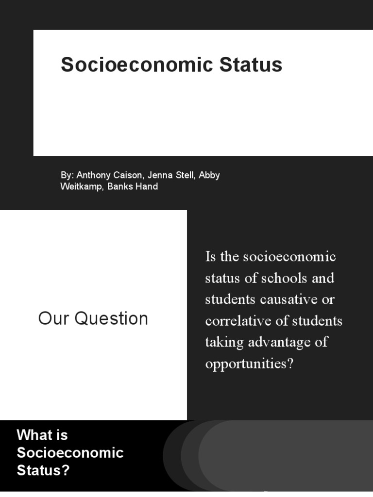 socioeconomic status ppt Socioeconomic Status Hierarchy