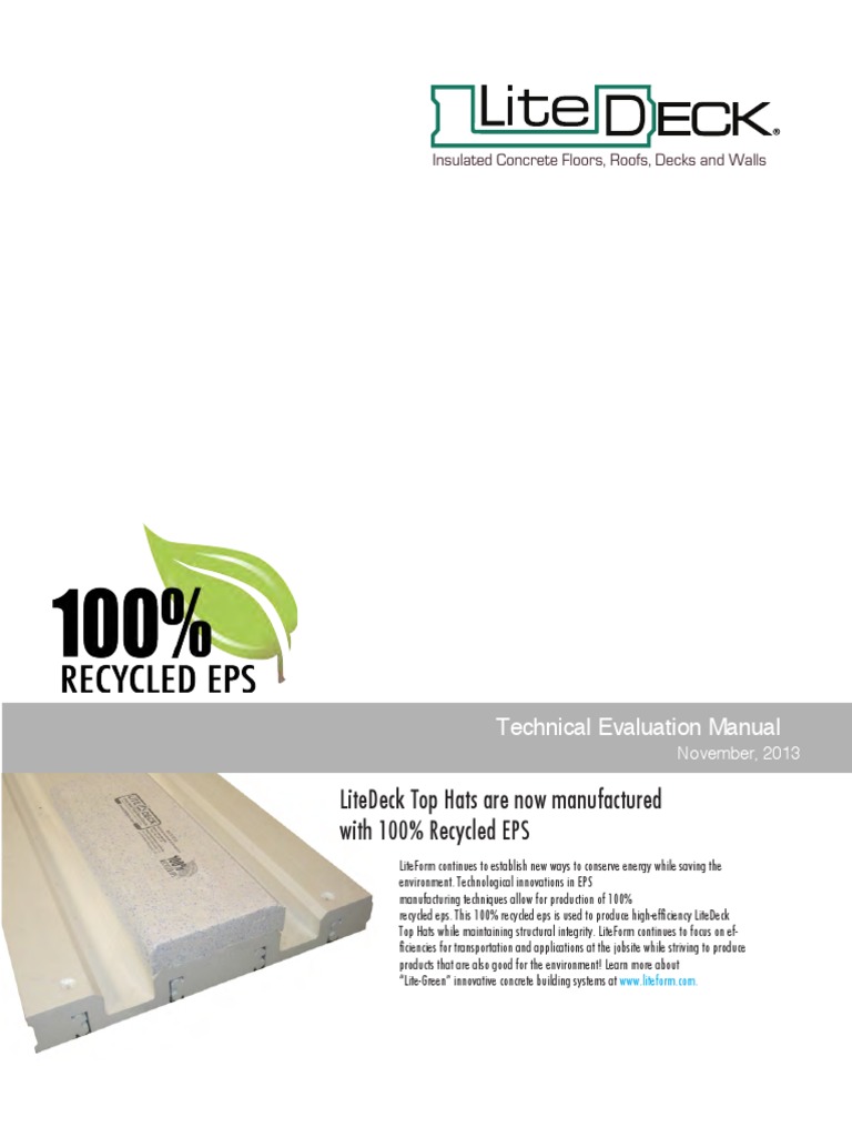 LiteDeck Book 2013-1 Web | PDF | Polystyrene | Strength Of Materials