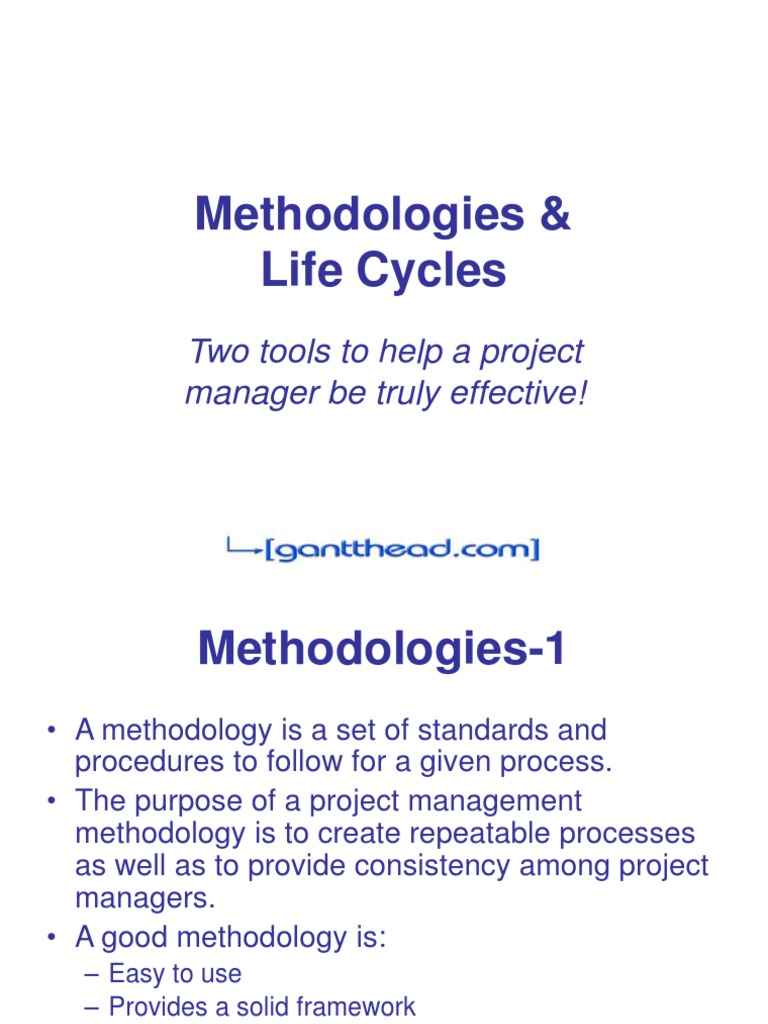 Methodologies And Life Cycles Pdf