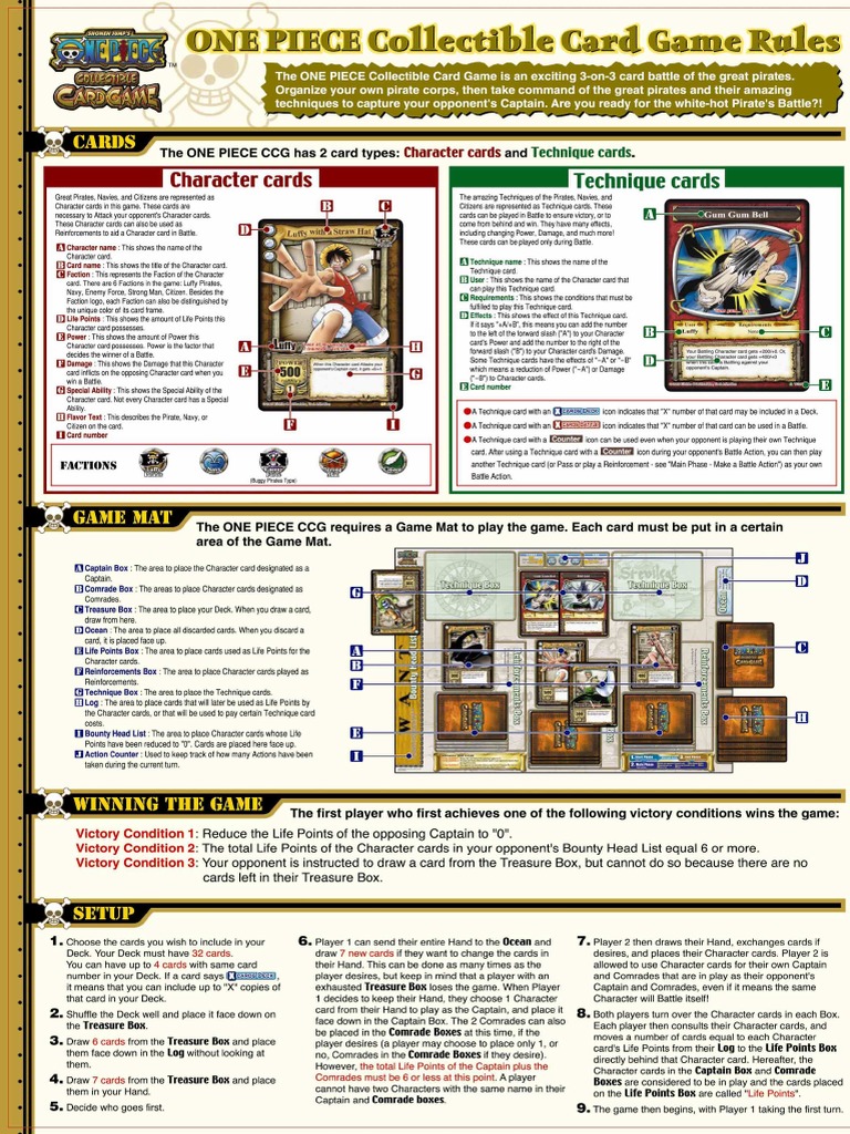 One Piece CCG - Rules 1 | PDF