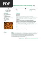 Lombinhos de Porco Com Castanhas