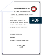 Informe Laboratorio: Corte Directo