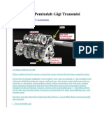Mekanisme Pemindah Gigi Transmisi