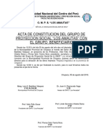 Acta de Consitución Con Los Beneficiarios