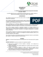 Acuerdos Junta Directiva N° 27 de 2015. Modificación Estatuto Personal Docente - CECAR (1) (1)