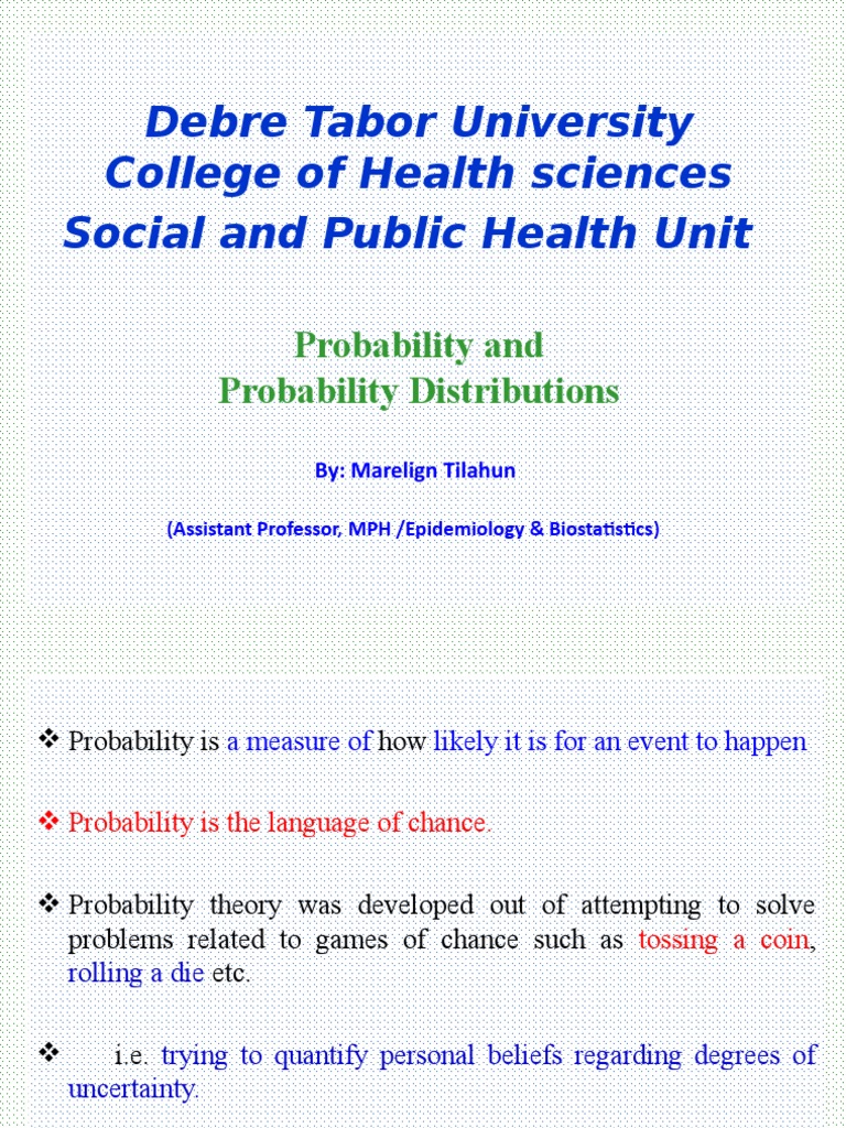 Probability Probability Distribution 2 Pdf Probability Theory