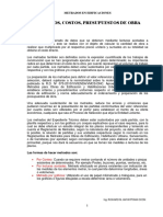 Sesión 01 - Metrados, Costos y Presupuestos