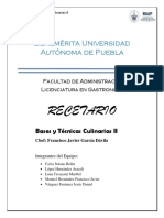 Recetario Bases y Tecnicas 2 .