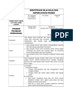 Spo Identifikasi Nilai Nilai Dan Kepercayaan Pasien