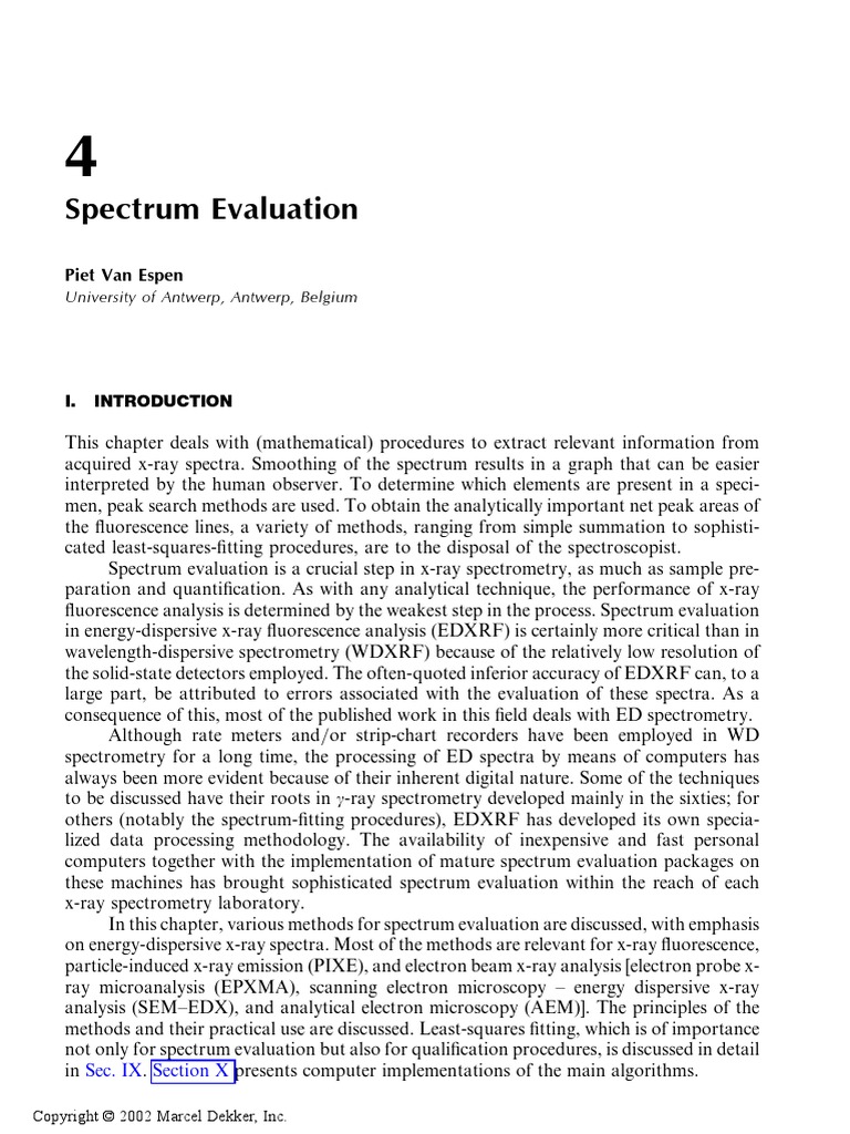 DK1838 ch04 Chapter 4 (Four) Handbook of X Ray Spectrometry PDF