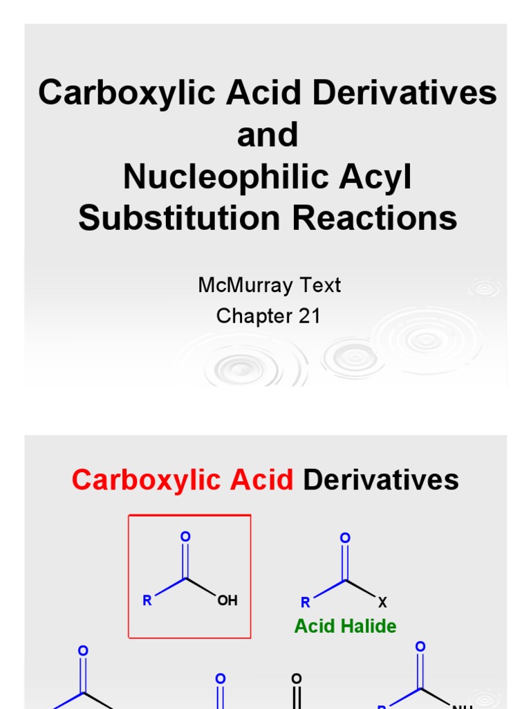 Carboxylic Acid Derivatives Overview | PDF | Ester | Amide