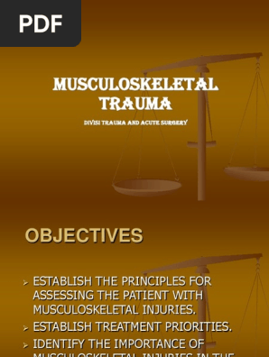 Musculoskeletal Traumappt Bleeding Medical Specialties - 