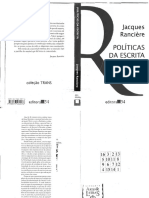 RANCIÈRE, Jacques. Políticas Da Escrita PDF