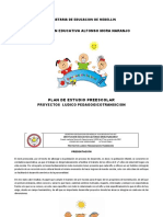 Plan de Estudio Preescolar Proyectos Ludico Pedagogicos Transicion