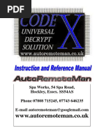 CodeX User Manual 02 2011