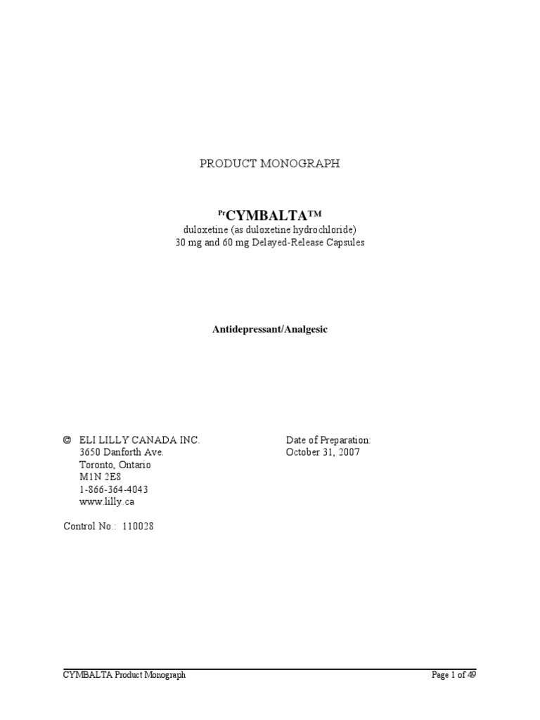 Buy cymbalta from canada