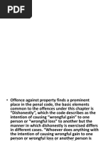 Offence Against Property