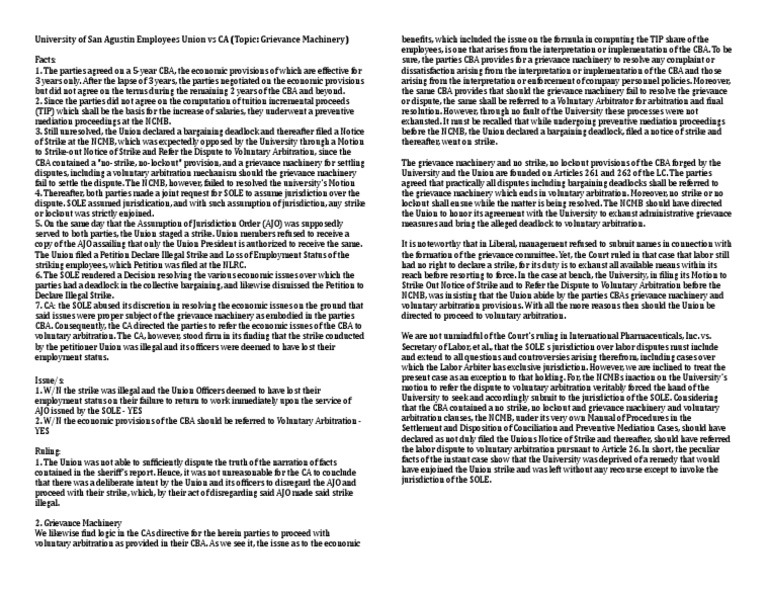 Resolving a Collective Bargaining Deadlock When Must Parties Refer