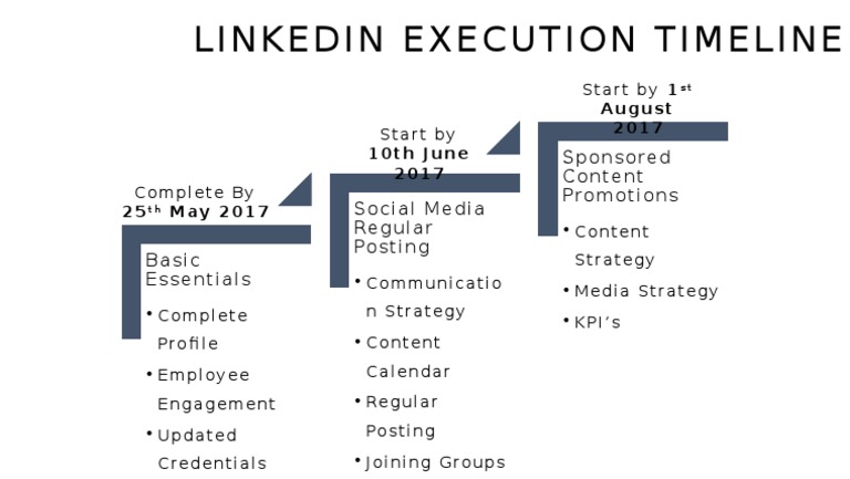 LinkedIn Execution Timeline Guide | PDF