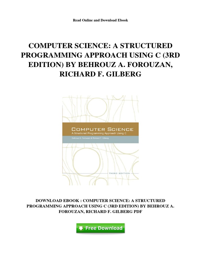 Forouzan Gilberg C Programming Language C