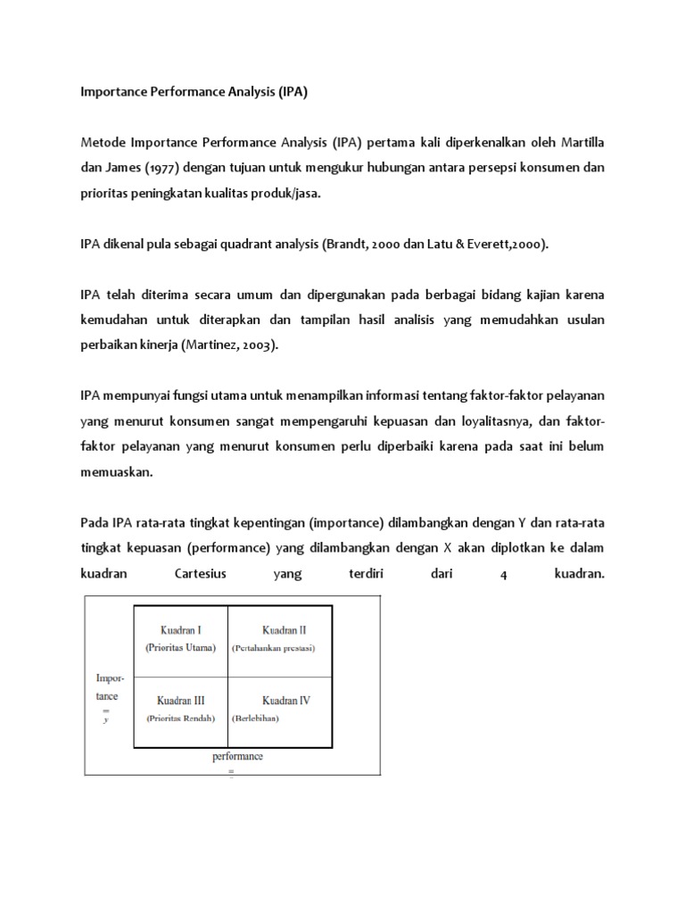 Metode Dan Definisi Analisis IPA | PDF