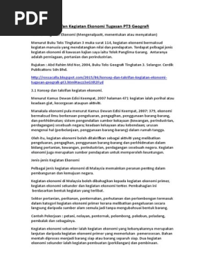 Takrifan Kegiatan Ekonomi Pdf