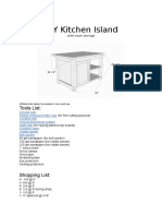 DIY Kitchen Island: Tools List