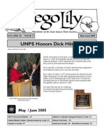 UNPS Honors Dick Hildreth: May / June 2005