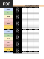 Social Media Editorial Calendar Template