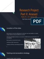 Research Project Part II - Anasazi Pueblo III - C A D 1150 To 1300