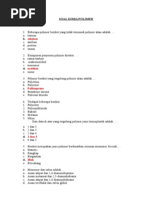 32++ Bahan yang bukan polimer adalah information