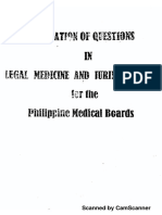 Legal Medicine and Jurisprudence - Philippine Medical Boards (Q&A) PDF