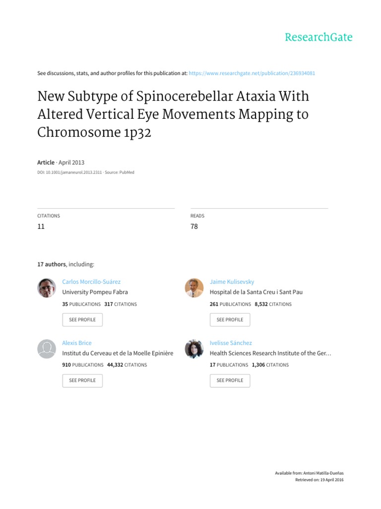 PAPER (ENG) - New Subtype of Spinocerebellar Ataxia With Altered ...