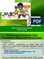 Pencatatan & Pelaporan Popm Kecacingan