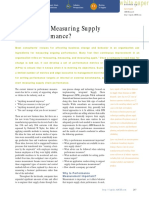 Measuring Supply Chain Performance