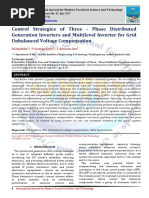 Control Strategies of Three - Phase Distributed Generation Inverters and Multilevel Inverter for Grid Unbalanced Voltage Compensation