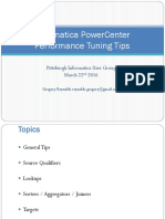 Informatica PowerCenter Performance Tuning Tips