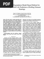 A Nonlinear Degradation Model Based Method For Remaining Useful Life Prediction of Rolling Element Bearings