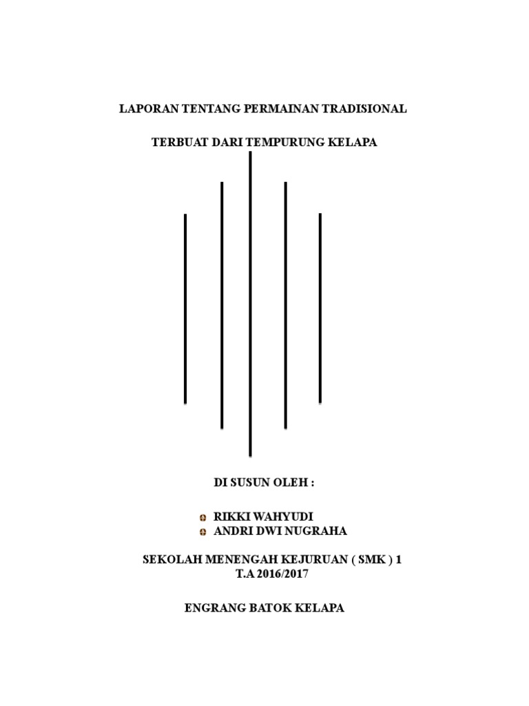 Mainan Tradisional Dari Batok  Kelapa 