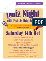 Fish and Chip Quiz Night