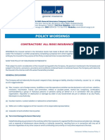 Contractors All Risks - Policy Wordings PDF