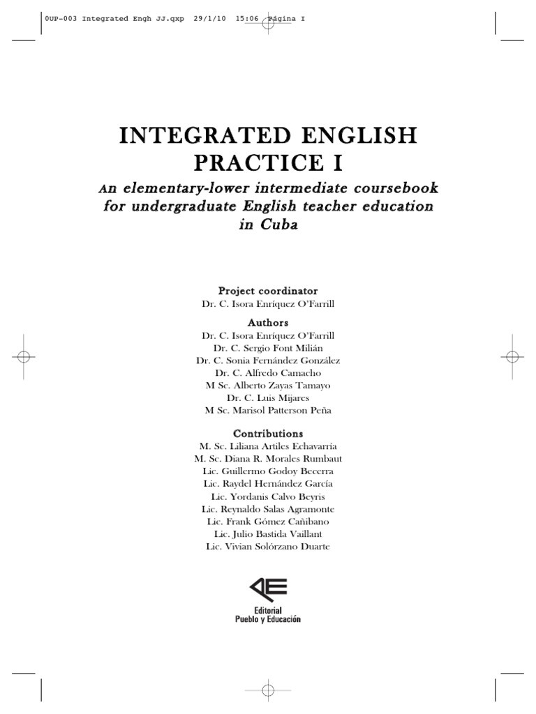 Integrated English | PDF | Lectura (proceso) | Verbo