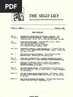 1984 Utah Native Plant Society Annual Compliations