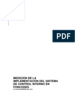 Medicion Implementacion Sistema Control Interno Al 30 Set 2014 PDF
