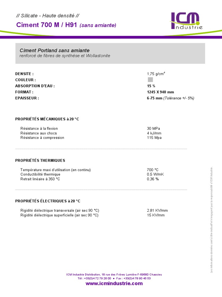 Ciment700 H91 | PDF | Technologie et ingénierie