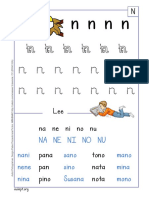 Cuadernillo N en Letra Imprenta PDF